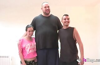 A teen, a GIANT and a big dick! People's porn readily obtainable FAKings!